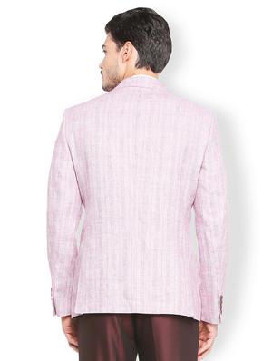 red linen single breasted blazer - 15412823 - Standard Image - 2