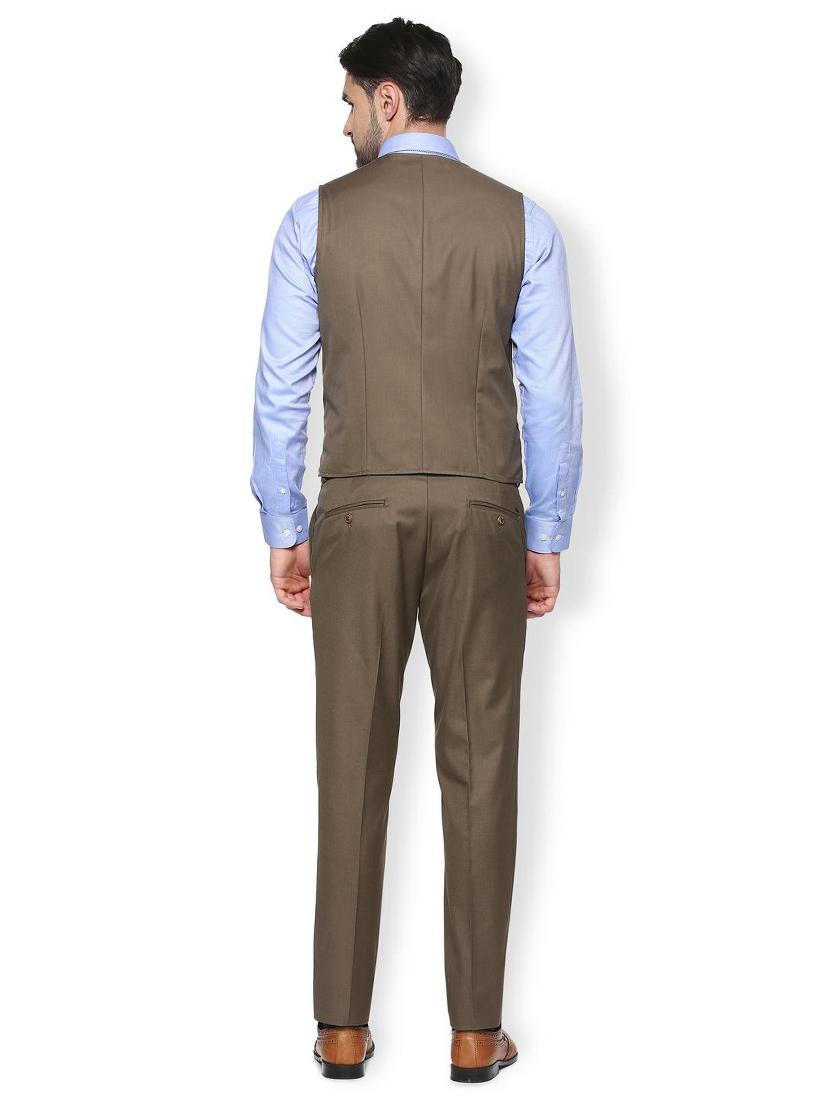 brown polyester blend suit - 15413061 - Zoom Image - 2