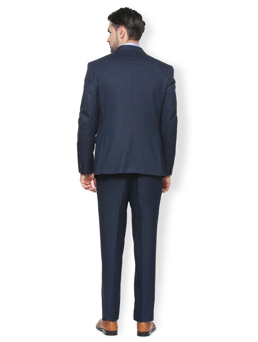 blue polyester blend double breasted suit - 15413072 - Zoom Image - 2