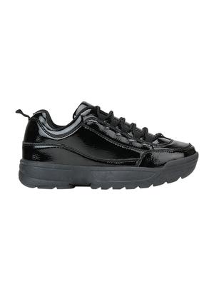 black lace-up sneakers - 15413151 - Standard Image - 2