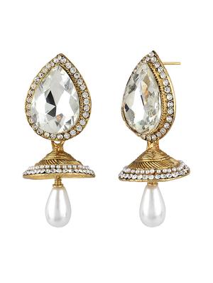 gold zinc jhumka - 15413215 - Standard Image - 2