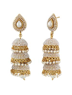 multi colored zinc jhumka - 15413218 - Standard Image - 2