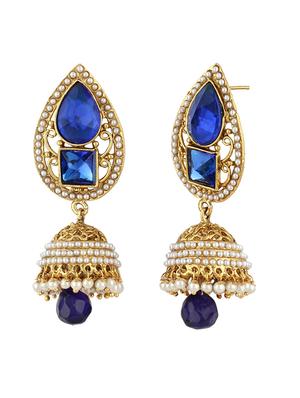 gold zinc jhumka - 15413225 - Standard Image - 2