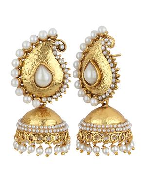 gold zinc jhumka - 15413233 - Standard Image - 2