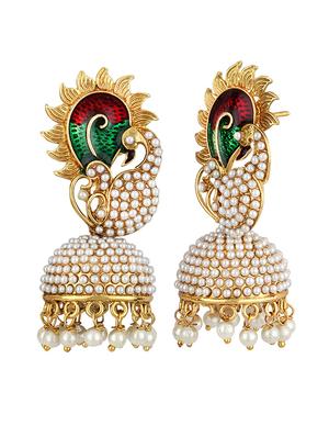 gold tone jhumka - 15413256 - Standard Image - 2