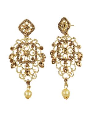 gold tone drop earrings - 15413268 - Standard Image - 2