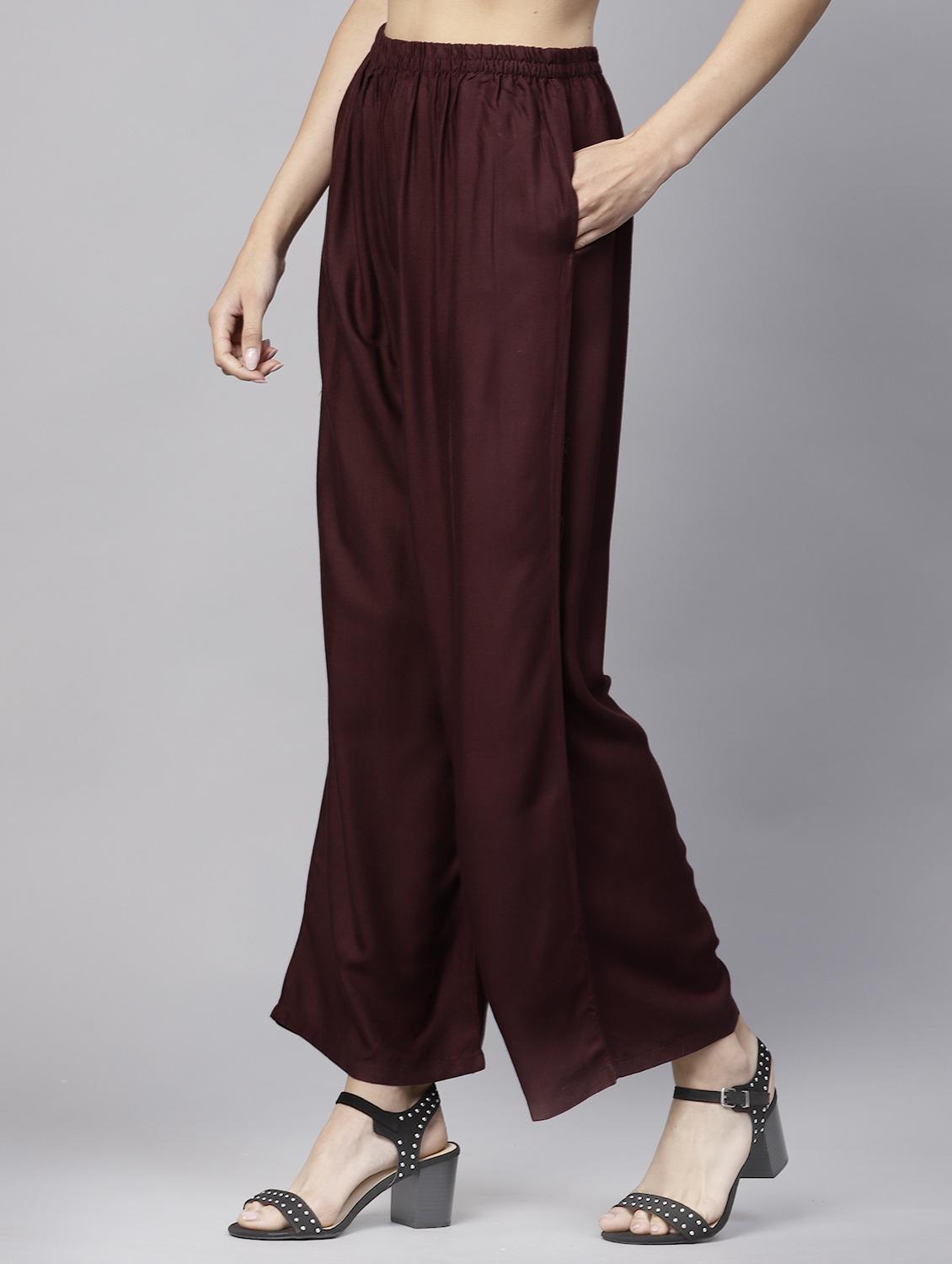 ethnic straight palazzo - 15413406 - Zoom Image - 2