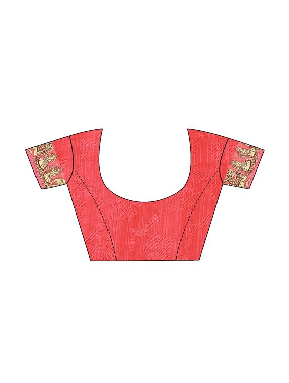 Delicate zari bordered bandhani saree with blouse - 15413668 - Zoom Image - 2