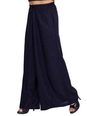 Flared solid palazzo - 15414305 - Standard Image - 2