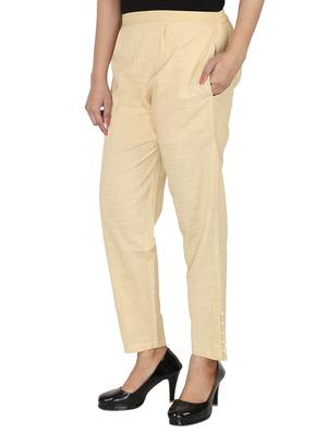 button detail flat front trouser - 15414324 - Standard Image - 2
