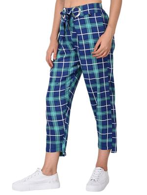 Checkered high-rise trouser - 15414329 - Standard Image - 2