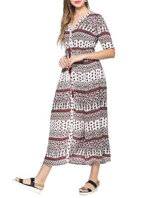 button down maxi dress - 15414489 - Standard Image - 2