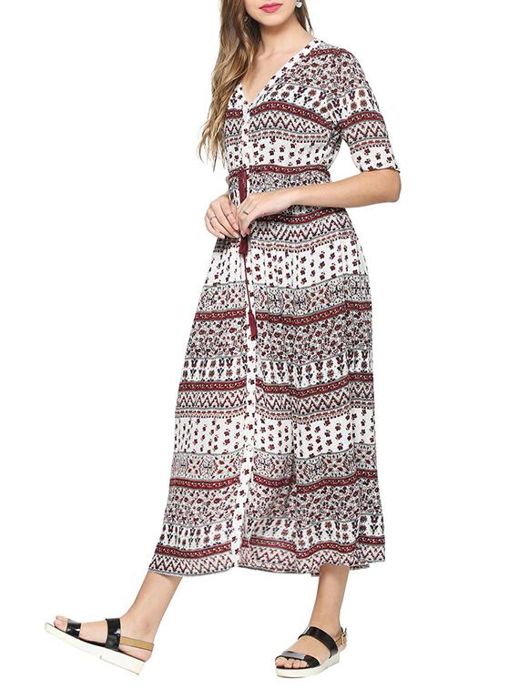 button down maxi dress - 15414489 - Zoom Image - 2