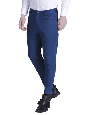 blue cotton chinos casual trousers - 15414569 - Standard Image - 2