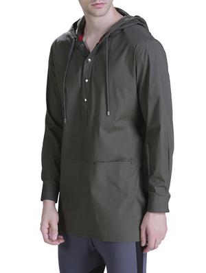 green cotton short kurta - 15414588 - Standard Image - 2