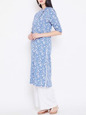 straight printed kurta - 15414692 - Standard Image - 2