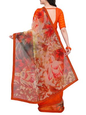 Floral Pallu Printed saree with blouse - 15414832 - Standard Image - 2