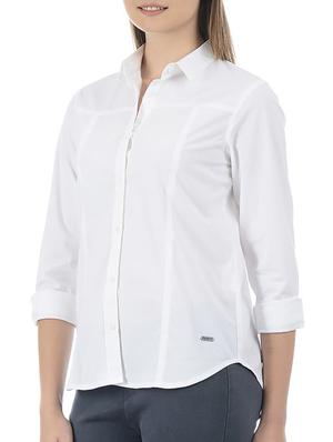 rolled up sleeved solid shirt - 15415260 - Standard Image - 2