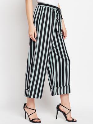 striped belted palazzo - 15415753 - Standard Image - 2