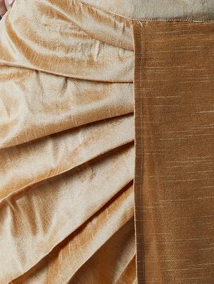 pink and gold silk blend dhoti kurta set - 15416047 - Standard Image - 5