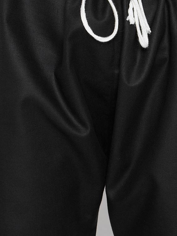 black cotton pathani set - 15416063 - Zoom Image - 5