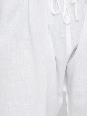 white cotton pathani set - 15416064 - Standard Image - 5