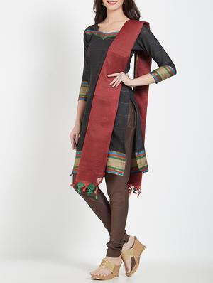 churidaar unstitched suit - 15416156 - Standard Image - 2