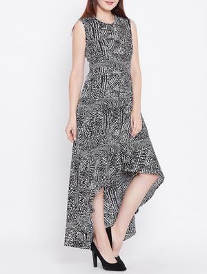 high-low printed kurta - 15416415 - Standard Image - 2