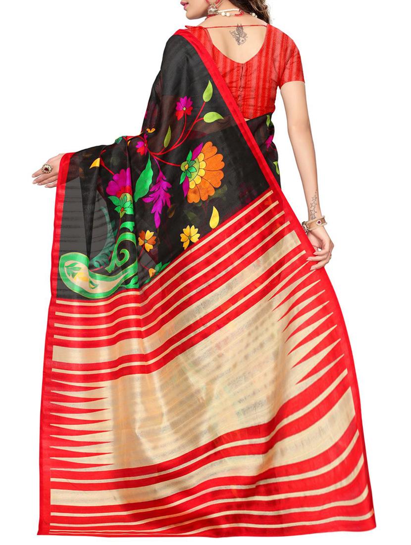 Floral bhagalpuri saree with blouse - 15416461 - Zoom Image - 2