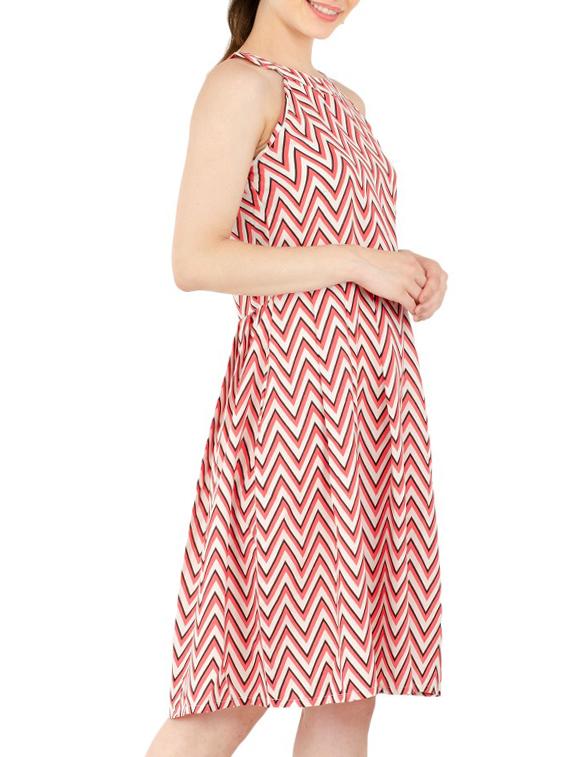 chevron a-line dress - 15416625 - Zoom Image - 2