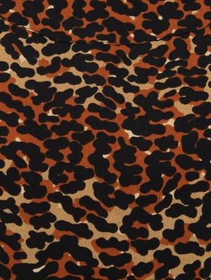 animal print cold shoulder dress - 15416628 - Standard Image - 5