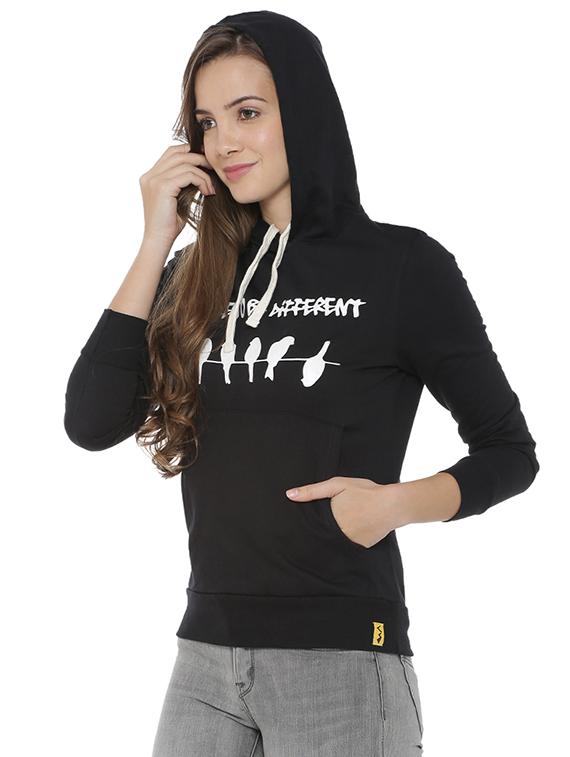 printed hooded sweatshirt - 15416662 - Zoom Image - 2