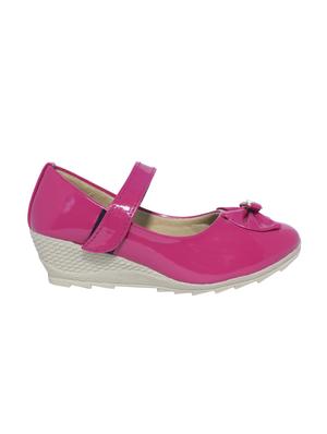 pink leatherette heel wedges - 15416698 - Standard Image - 2