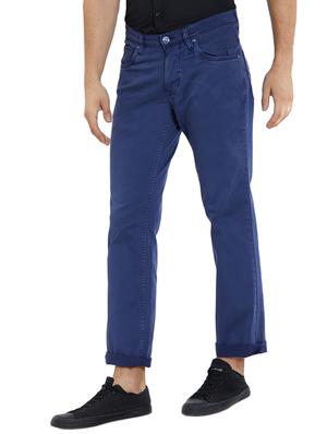 blue cotton plain jeans - 15417033 - Standard Image - 2
