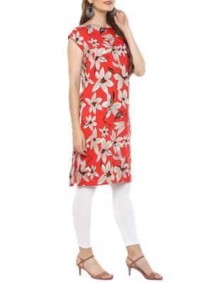 straight floral kurta - 15417136 - Standard Image - 2