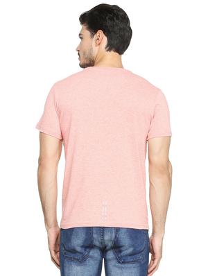 pink cotton chest print t-shirt - 15417220 - Standard Image - 2