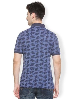 blue cotton all over print t-shirt - 15417224 - Standard Image - 2