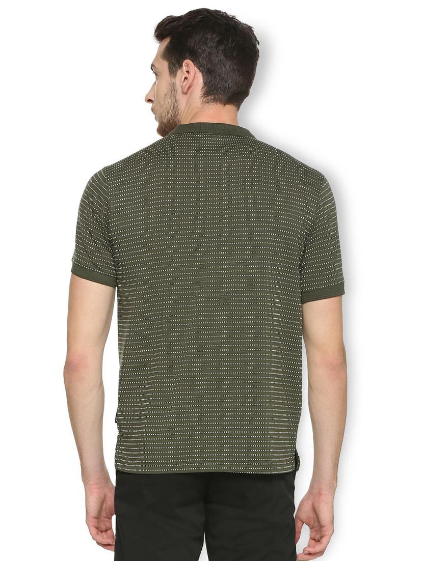 green cotton blend all over print t-shirt - 15417228 - Zoom Image - 2