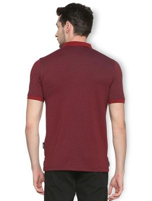 maroon cotton blend pocket t-shirt - 15417233 - Standard Image - 2