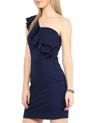 single shoulder ruffled dress - 15417287 - Standard Image - 2
