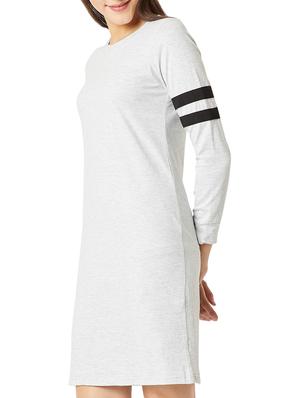 Melange varsity striped shift dress - 15417391 - Standard Image - 2