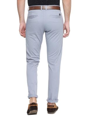 grey cotton blend chinos casual trouser - 15417466 - Standard Image - 2
