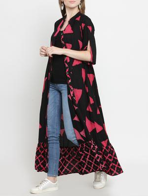 button down slit sleeved shrug - 15417956 - Standard Image - 2