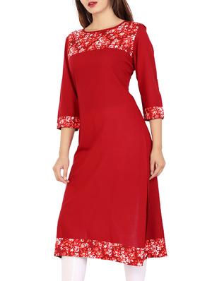 straight printed kurta - 15418137 - Standard Image - 2