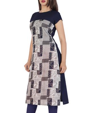 straight printed kurta - 15418139 - Standard Image - 2