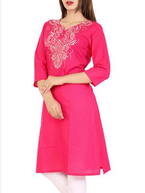 straight Embroidered kurta - 15418146 - Standard Image - 2