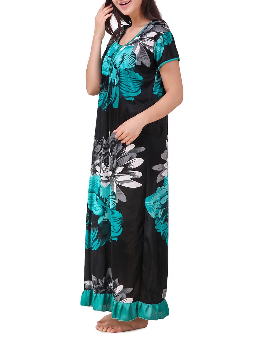 floral frilled hem nighty - 15418356 - Zoom Image - 2