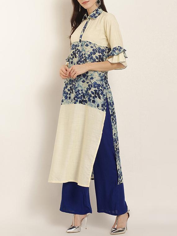 straight printed kurta - 15418413 - Zoom Image - 2