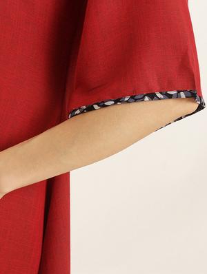 Asymmetric piping kurta - 15418424 - Standard Image - 5