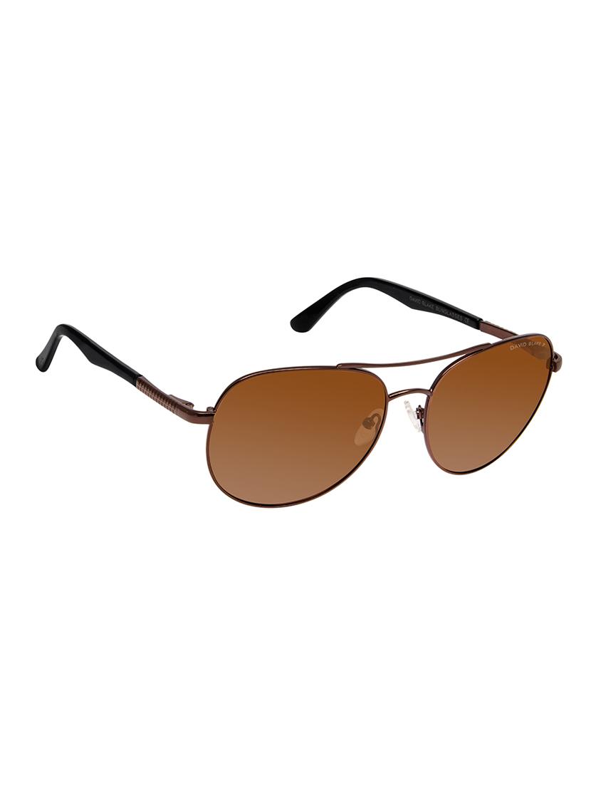 David Blake Brown Aviator Polarized Uv Protected Sunglass - 15418792 - Zoom Image - 2